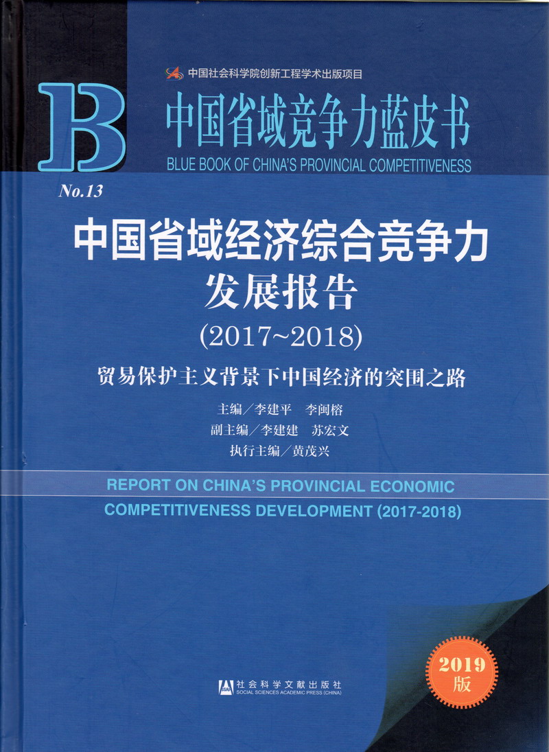 晚上日屄吸奶的视频中国省域经济综合竞争力发展报告（2017-2018）